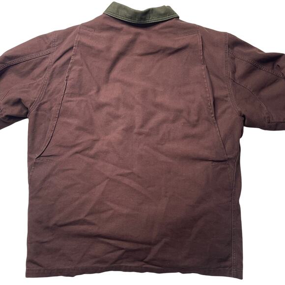 Vintage LL Bean Chore Jacket Mens Large Removable Liner Barn Coat Brown Canvas - Picture 3 of 9